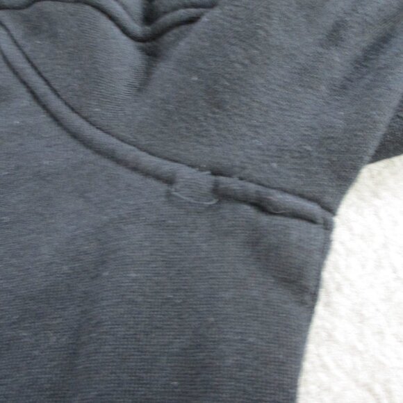 Helmut Lang Sweater Mens XL Black Turtleneck Funnel Sweatshirt Zip Wrist Quilted - Picture 6 of 13